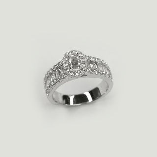 Oval Shape Rose Cut Diamond Ring