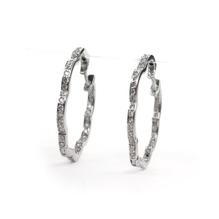Hoop Diamond Earrings