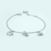 White Gold Bracelet with Charms