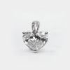 Radiant Illusion Heart Diamond Pendant for Necklace