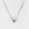 Floating Solitaire Diamond Necklace