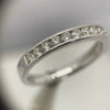 Half Eternity White Gold in Chanel Setting