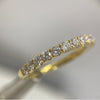 .57 Carats Half Eternity Ring in Yellow Gold Setting