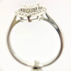 Heart Illusion  Baguette Diamond Ring with Halo