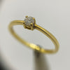 Round Diamond in Yellow Gold Solitaire Ring