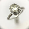 .80 Oval Cut Diamond with Halo and Side Stones
