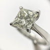 5 Carat Princess Cut in Solitaire Setting with Certificate