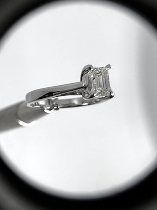 .50 Carats Emerald Cut Diamond Ring