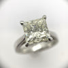 5 Carat Princess Cut in Solitaire Setting with Certificate
