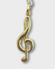G clef 18k Gold Pendant