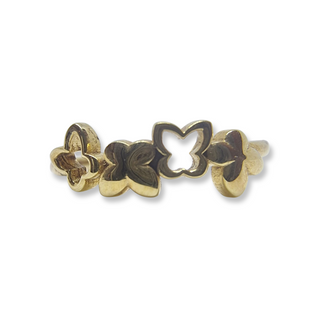 Clover Leaf Yellow Gold Ring